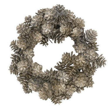 Cone Glitter Candle Ring, Platinum, 3